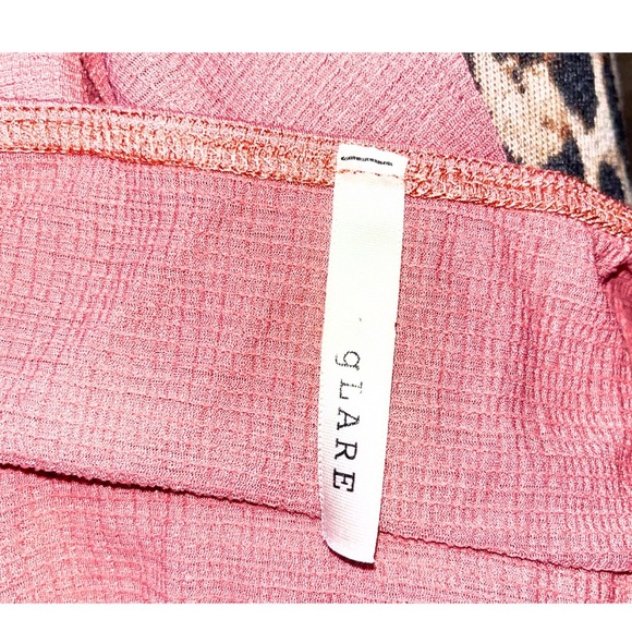 Glare‎ Dusty Rose Pink Lace Trim Romper - Size Large - Picture 4 of 6